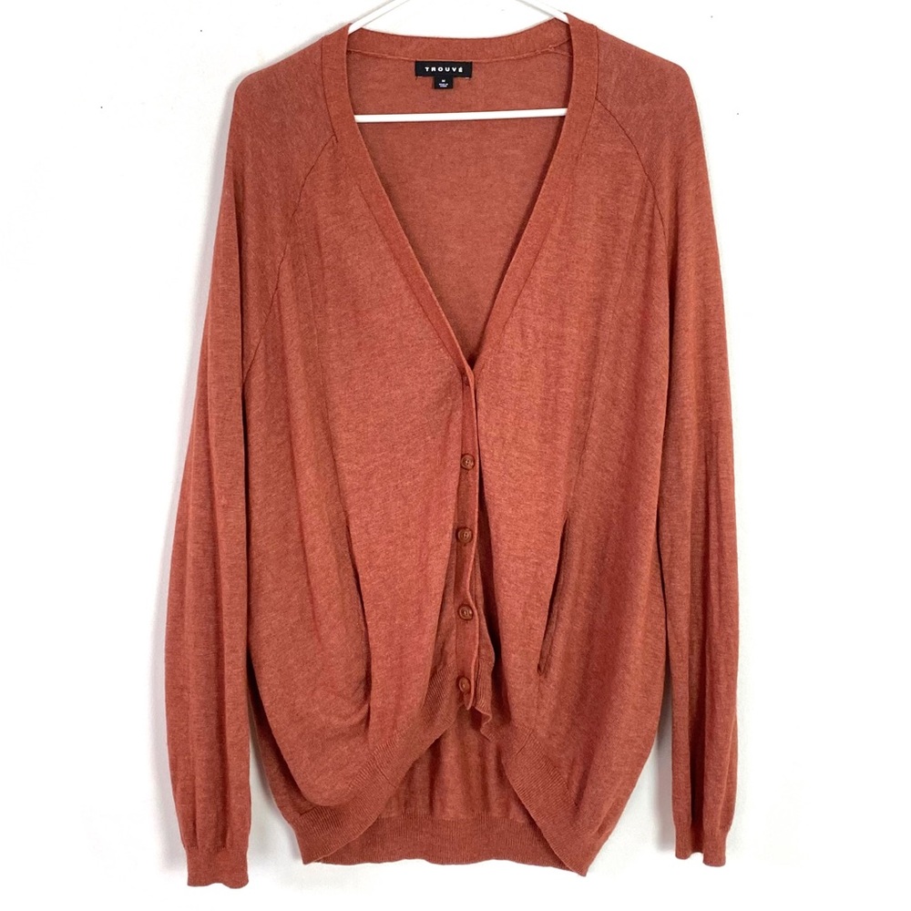 Trouve Oversized Grandpa Cardigan Sweater Medium